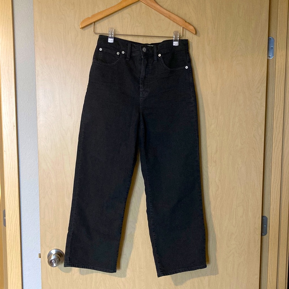 Madewell slim wide leg crop